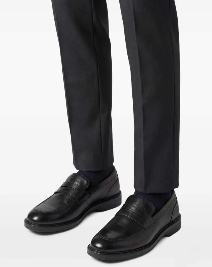 Clarks Aldwin loafers met penny bandje Zwart - Foto 2