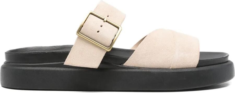 Clarks Aristella sandalen met gesp Beige