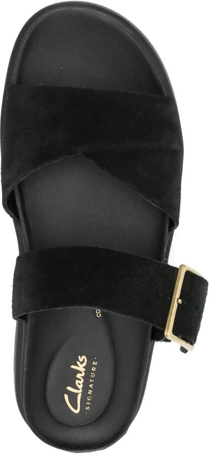 Clarks Aristella sandalen met plateauzool en gesp Zwart - Foto 2