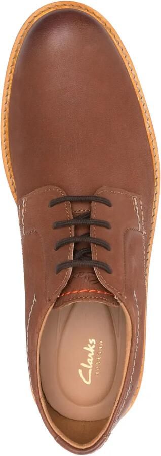 Clarks Atticus leren derby veterschoenen Bruin