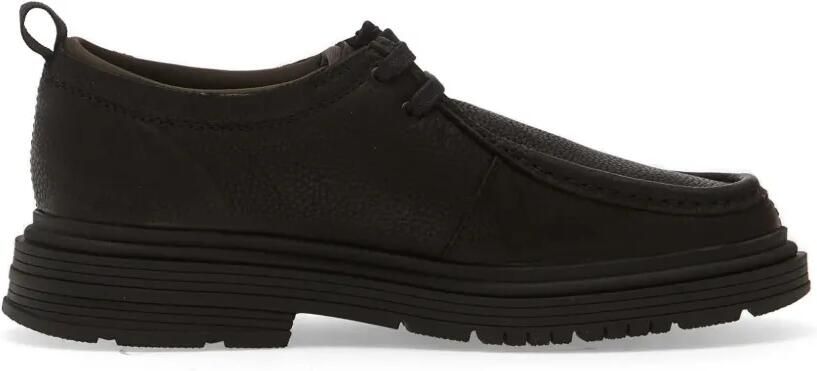 Clarks Badbury Seam loafers van bewerkt leer Zwart