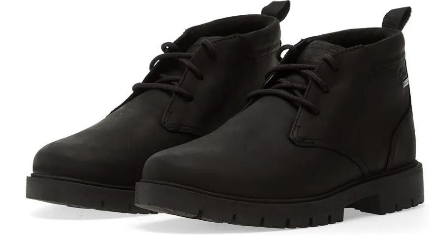 Clarks Berhill MidGTX leren enkellaarzen met veters Zwart - Foto 3