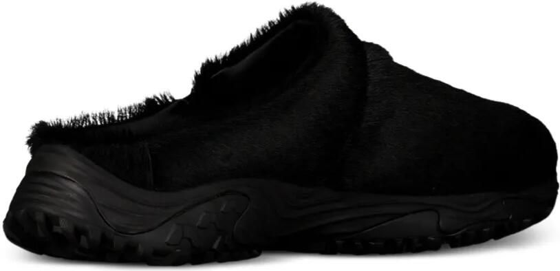 Clarks Clog 1 schoenen met ponyhaar Zwart