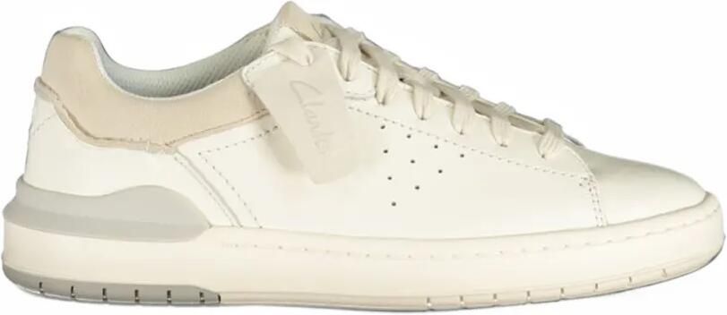 Clarks Courtlite2 Run calf leather sneakers Wit