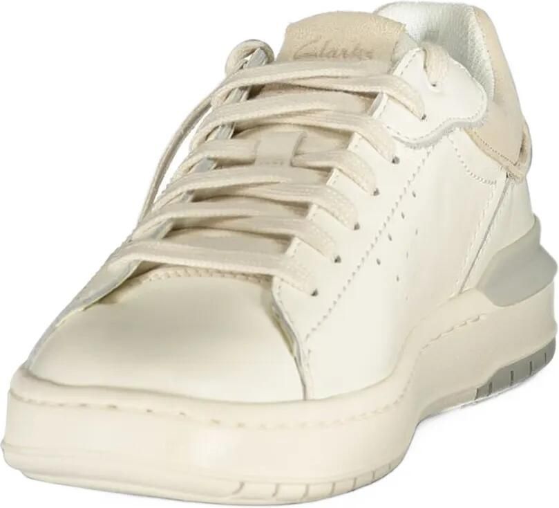 Clarks Courtlite2 Run calf leather sneakers Wit - Foto 2