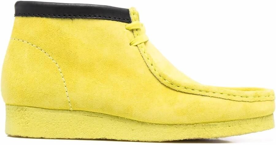 Clarks Derby schoenen met contrasterende afwerking Geel