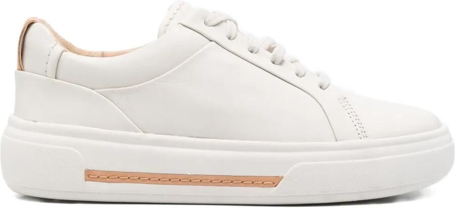 Clarks Hollyhock leren sneakers Wit
