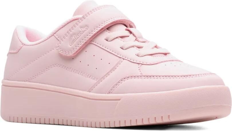 Clarks Kids Barley Step sneakers met klittenband Roze