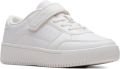 Clarks Kids Barley Step sneakers met klittenband Wit - Wit