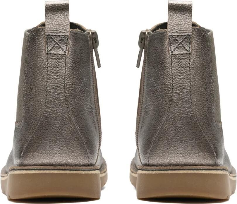 Clarks Kids Enkellaarzen met elastische vlakken Grijs