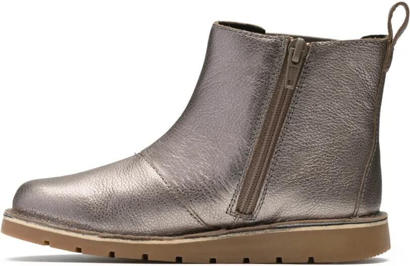 Clarks Kids Enkellaarzen met elastische vlakken Grijs - Foto 4