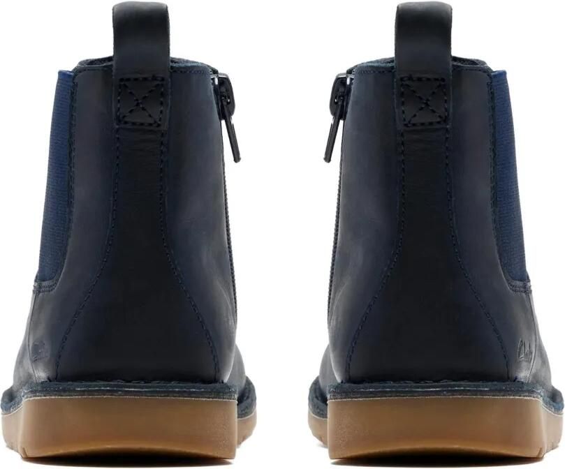 Clarks Kids Enkellaarzen met rits Blauw