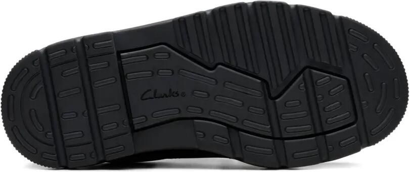 Clarks Kids Lorcam Edge leren sneakers Zwart