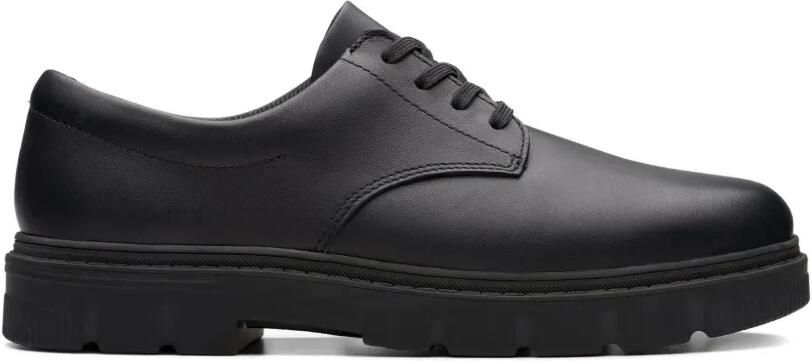 Clarks Kids Lorcam Loop derby veterschoenen Zwart