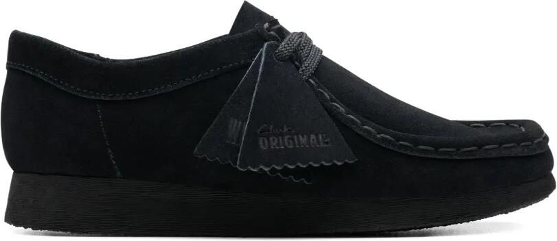Clarks Kids Suède veterschoenen Zwart