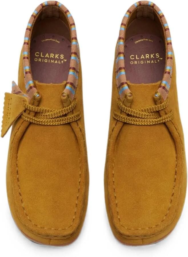 Clarks Kids Wallabee enkellaarzen met streep afwerking Geel - Foto 2
