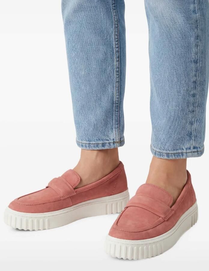 Clarks Mayhill Cove nubuck loafers Roze - Foto 2