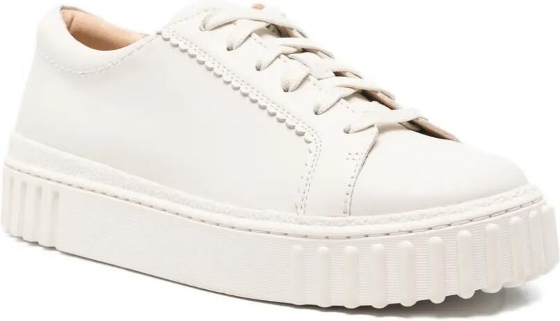 Clarks Mayhill sneakers met plateauzool Wit - Foto 2