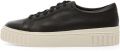 Clarks Mayhill Walk leren sneakers met plateauzool Zwart - Zwart
