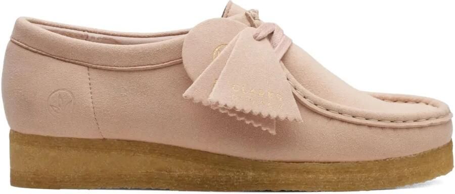Clarks Originals "Blush" suède derby schoenen Beige