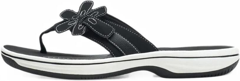 Clarks Originals Brinkley Flora platte sandalen met bloemen-applicatie Zwart