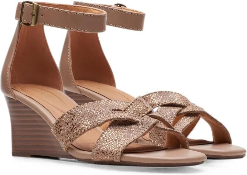 Clarks Originals Cielo sandalen met sleehak en bedel Beige - Foto 2