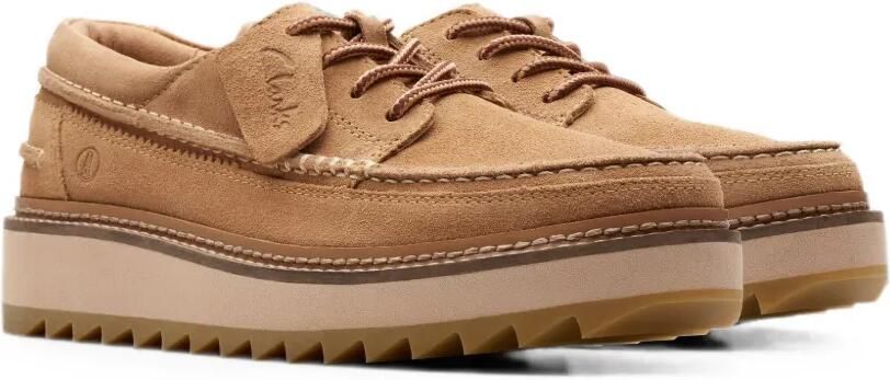 Clarks Originals Clarkhill Lace suède derby schoenen Beige - Foto 2