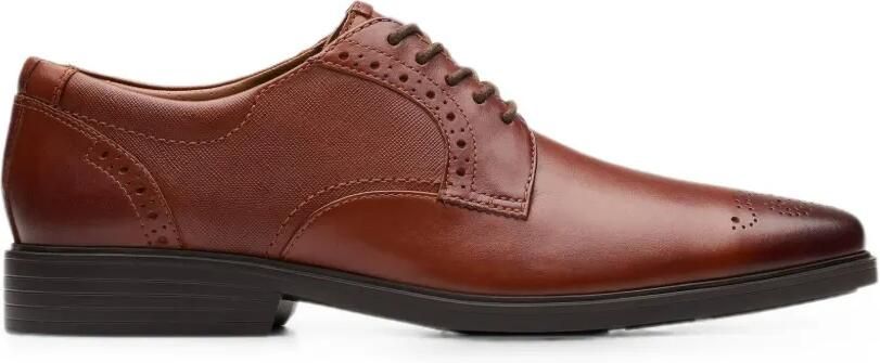 Clarks Originals Clarkslite Tie derby schoenen met brogue-detail Bruin