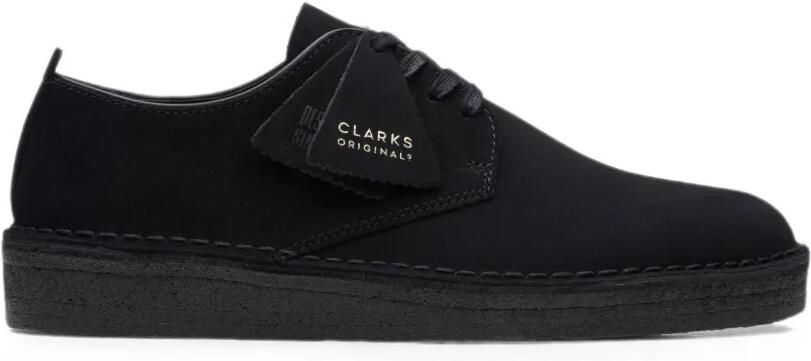 Clarks Originals Coal London suède Derby schoenen Zwart
