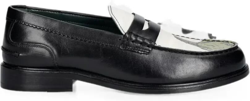 Clarks Originals Craftmaster leren loafers met grafische print Zwart