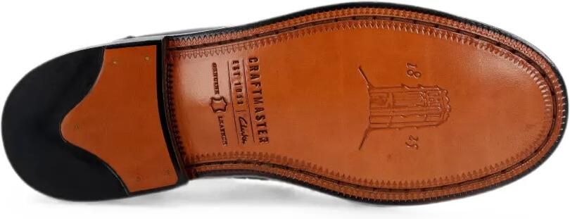 Clarks Originals Craftmaster leren loafers met grafische print Zwart - Foto 4