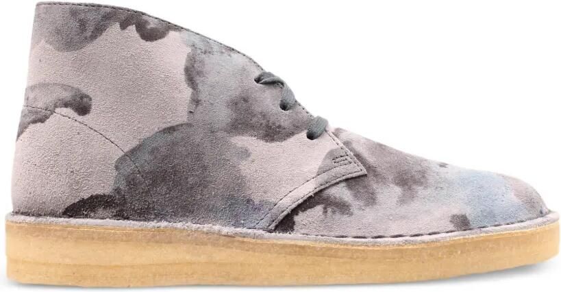 Clarks Originals Desert Coal laarzen met camouflageprint Grijs