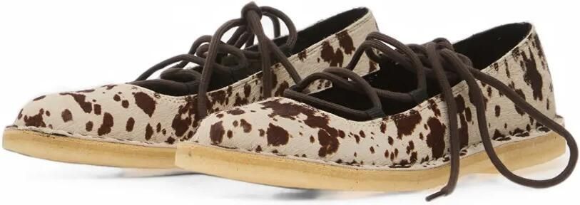 Clarks Originals Desert Jane lace-up ballet flats Wit - Foto 4