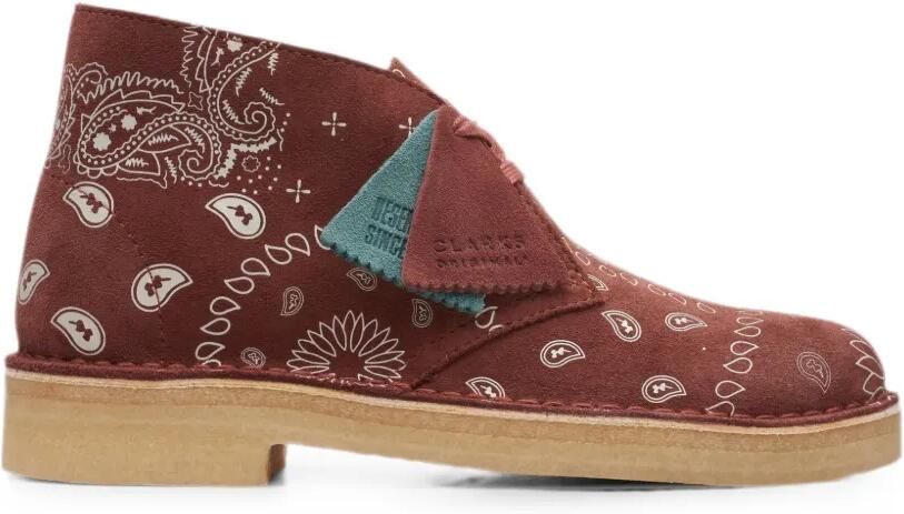Clarks Originals Desert Paisley enkellaarzen Rood