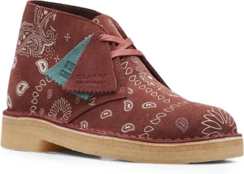 Clarks Originals Desert Paisley enkellaarzen Rood - Foto 2