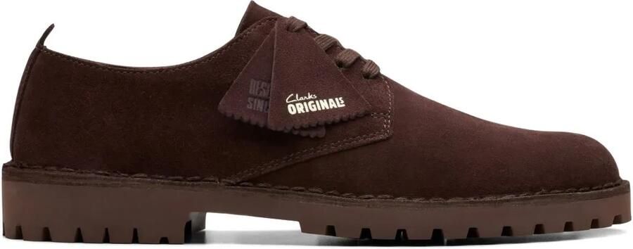 Clarks Originals Desert Rock Derby schoenen Bruin