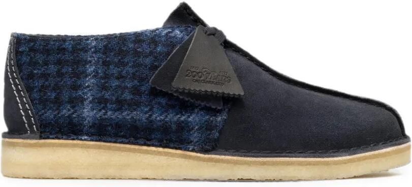Clarks Originals Desert Trek tweed sneakers Blauw