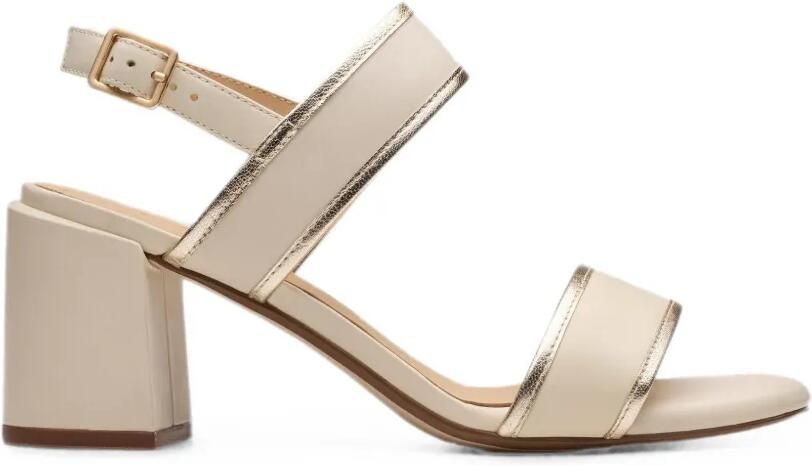 Clarks Originals Ezoria Sling sandalen met metallic afwerking Beige