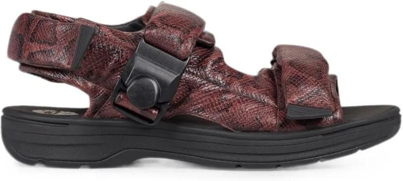 Clarks Originals Gewatteerde sandalen met slangen-effect Bruin