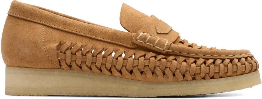 Clarks Originals Geweven loafers Bruin