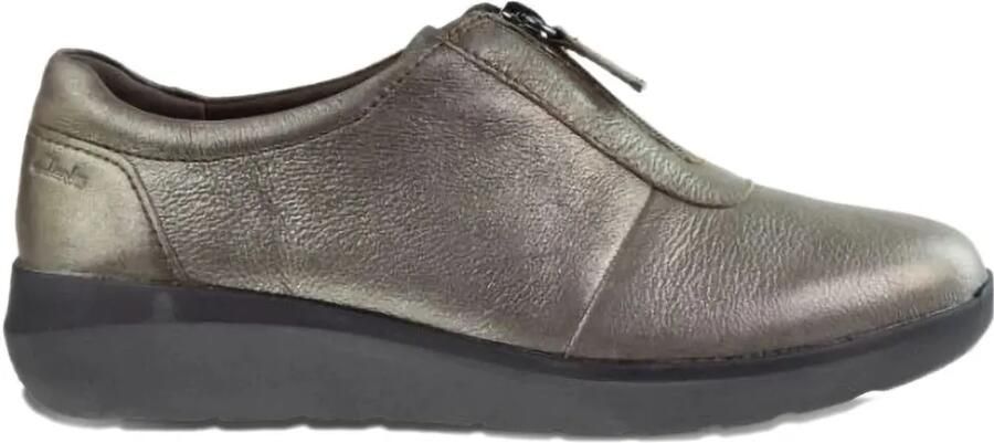 Clarks Originals Kayleigh Sail sneakers met rits Grijs