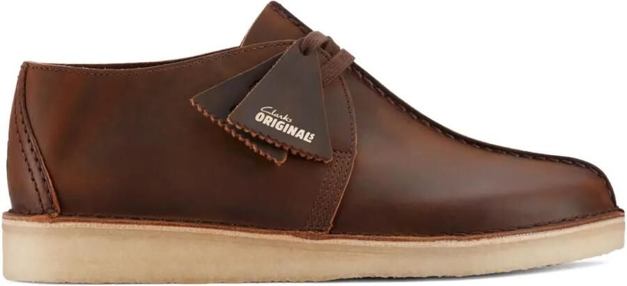 Clarks Originals Leren veterlaarzen Bruin
