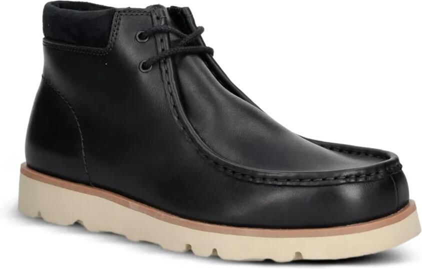 Clarks Originals Leren veterlaarzen Zwart