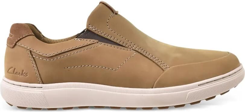 Clarks Originals Mapstone Step leren slip-on sneakers Beige