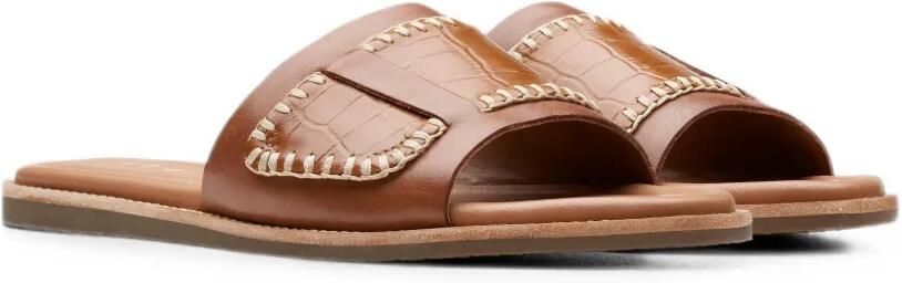 Clarks Originals Maritime platte sandalen met stiksel-detail Bruin - Foto 2