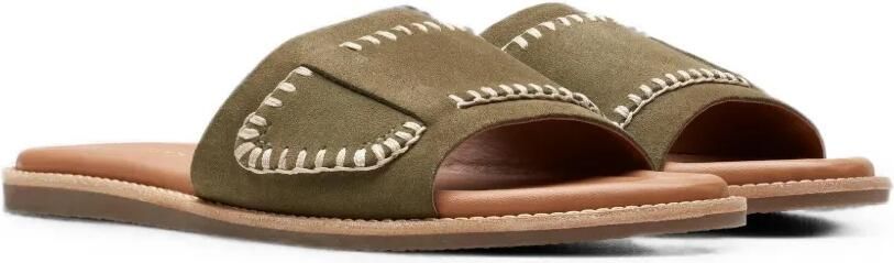 Clarks Originals Maritime platte suède sandalen met stiksels Groen - Foto 2