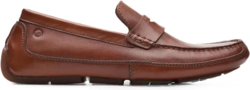 Clarks Originals Markman Way leren loafers Bruin