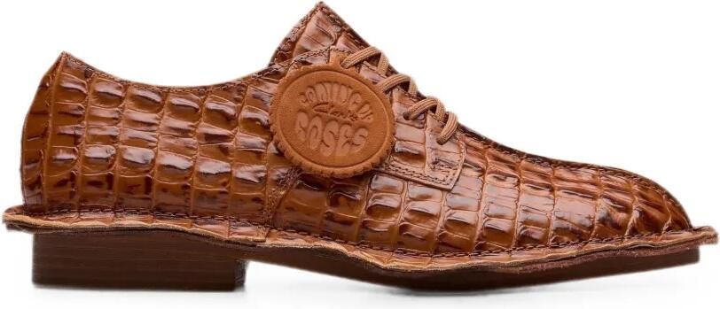 Clarks Originals Martine Rose derby schoenen met krokodillen-reliëf Bruin