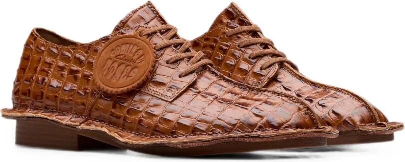 Clarks Originals Martine Rose derby schoenen met krokodillen-reliëf Bruin - Foto 2
