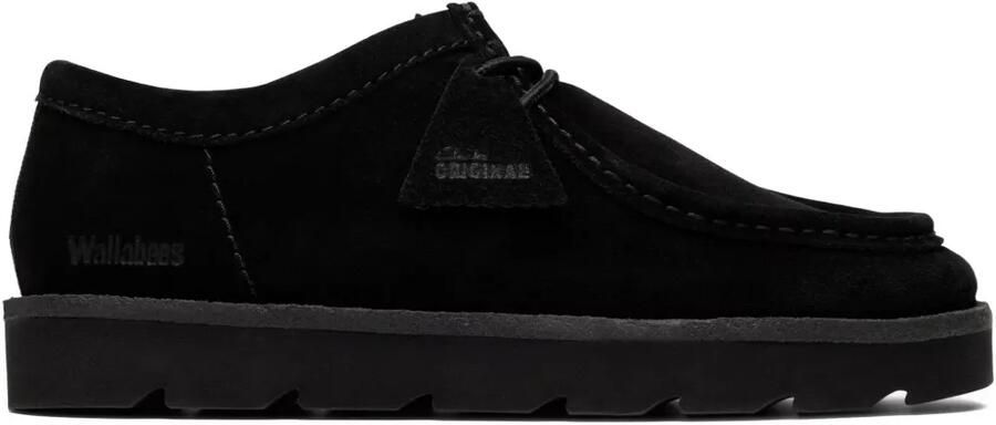 Clarks Originals Meare Walla suède veterlaarzen Zwart
